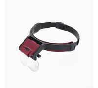 Loupe bandeau lumineuse avec sangle réglable | Plage de grossissement précise de 1,7 x à 4,5 x, remplacez rapidement les lentilles pour des besoins de visualisation
