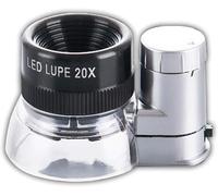 Loupe Bijoutiers Loupe 6 LED Oculaire De Grossissement 20x, Lunette De Loupe, Lupe De Bijoutier Idéal pour Les Bijoux, Diamants, Pierres Précieuses, Pièces De Monnaie, Gravures