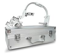 Loupe binoculaire LED montée sur la tête, dentaire - Hauteur de lumière et distance interpupillaire réglables, avec lentille 1,5X et filtre, for dentisterie et laboratoire(Gray,2.5X)