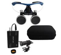 Loupe binoculaire réglable pour usage dentaire et laboratoire avec phares LED compatibles