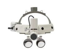 Loupe chirurgicale binoculaire 5 W, loupe binoculaire 3,5 x avec lumière LED, taille du spot 420 mm