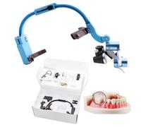 Loupe chirurgicale dentaire avec phare LED 5 W, loupe binoculaire montée sur bandeau pour équipement de laboratoire