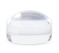 Loupe circulaire hémisphérique en acrylique Dia.50mm, dôme en verre grossissant 8X, lentille sphérique demi-boule for la photographie, la décoration, la lecture 1pc