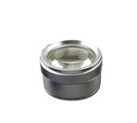 Loupe cylindrique à main grossissante 30x pour une évaluation précise des bijoux et des montres (argent)