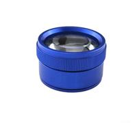 Loupe cylindrique optique 30x avec design compact pour inspection de bijoux en déplacement et micro-analyse (bleu)