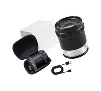 Loupe cylindrique portable avec règle et lumière LED, petite loupe en verre et métal pour étudiants, enseignants, bijoutiers