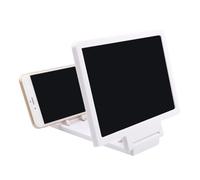 Loupe D’écran pour Téléphone Portable, Support Blanc Abs-pvc | Format Simple et Stylé, Design Créatif, pour Smartphone en Loisirs et Tourisme