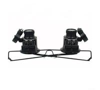 Loupe de 20x avec lumière LED pour réparation de bijoux, montres, pièces de monnaie et timbres, monture réglable