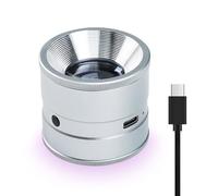 Loupe de Bijouterie 10X avec LED et UV, Rechargeable Loupe LED 10X avec Mise au Point Réglable, Verre Amovible, Jewelers Loop Idéale pour Bijoux, Pièces de Monnaie et Montres