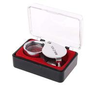 Loupe de bijoutier triplet en verre 20 x 21 mm en alliage de zinc et verre et acier inoxydable