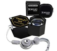Loupe De Bijoux Grossissement 10x, Lentille De Triplet 20,5mm Optique en Verre Achromatique (Aluminium), Outil Grossissant
