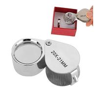 Loupe de bijoux, loupe de poche pliable pour bijoux, gemmes, lecture, timbres, pièces de monnaie, montre, loisirs et modèles d'antiquités