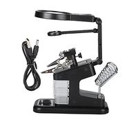 Loupe de bureau avec 10 lumières 3x 45x 25x, outil de réparation pour le soudage de l'électronique et l'entretien ménager