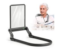 Loupe de cou avec lumière - Loupe de lecture mains libres grossissement 3x avec 40 LED, 3 modes d'éclairage, loupe de cou mains libres, loupe de lecture avec lumière pour lecture, travaux manuels