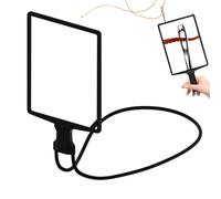Loupe de Cou, loupe Autour du Cou, loupe avec 3 côtés de Lecture, Support Portable en col de Cygne, Grande loupe pour journaux, Petites Impressions