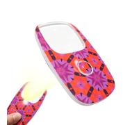 Loupe de lecture 5x, loupe de lecture éclairée, loupe de poche à LED, verre avec lumière, verre portable de 4,9 x 4,9 cm, loupe portable légère