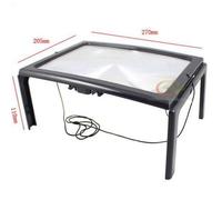 Loupe de lecture A4 Pleine Page Grandes Mains Libres Lumière Magnifier LED
