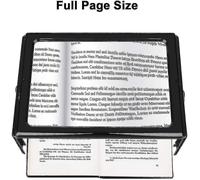 Loupe De Lecture Grossissante 3x Avec Éclairage Led - Grande Zone De Visualisation, Portable, Utilisation Mains Libres