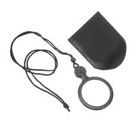 Loupe de Lecture LED Portable 4X avec Cordon pour Personnes Âgées | Éclairage Intégré, Conception à Suspendre au Cou, Format Léger, Lentille Acrylique, Boîtier ABS Noir, Livres Cartes Voyages