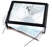 Loupe de lecture LED XXL MAVURA - Loupe d'épaule pliable avec lumière LED et sangle de cou - Noir