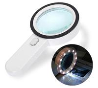 Loupe De Lecture, Loupe Grossissante 12 Led, Loupe Grossissante 30x, Grande Loupe Éclairée, Loupe Portative Pour Bijoutier, Horloger Et Bricoleur.