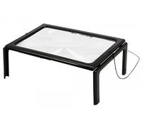 Loupe de Lecture Mains Libres sur 4 Pieds Rabattables avec 4 LED, Grossissement 3x (ref. 4561)
