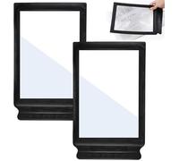 Loupe De Lecture Pleine Page, 2 Pièces, 3X Loupe Rectangulaire À Main, Grande Loupe, Design Léger, Large Champ Visuel, Pour S