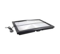 Loupe de Lecture Pliable 4 LED, Angle Réglable, Noir | Métal, PC et Pvc, Interface Usb, Support Escamotable, pour Textes Fins et Lecture en Faible Lumière