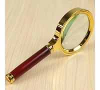 Loupe de lecture portable 10x 75 mm avec poignée souple antidérapante pour lecture de livres, journaux et exploration de la nature