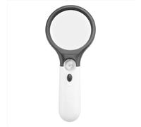 Loupe de lecture portable à 3 LED avec grossissement 45x, loupe pour bijoux