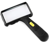 Loupe De Lecture Portative 10x, Lentille Optique avec Lumières LED, pour La Lecture De Journaux, Le Bureau, L'école, L'électronique Domestique, L'inspection Et La Philatélie.