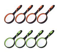 Loupe De Lecture Portative 10x Pour Personnes Âgées Et Enfants, Loupe De 50mm Avec Poignée En Caoutchouc, Vente Au Détail, Paquet De 8