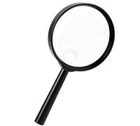 Loupe de lecture portative noire 2,5 x 10 x 90 mm Lentille incassable Grand grossissement avec poignée antidérapante pour enfants plus âgés, lecture, exploration de la nature, observation