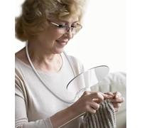Loupe de lecture pour livres mains libres, loupe de cou suspendue sur support pour loisirs créatifs, travaux manuels, point de croix, loupes en verre de cou de cygne loupe d'aide à la lecture 3x pour