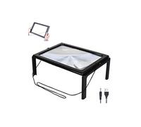 Loupe de Lecture Wafenso A4 Pleine Page Mains Libres-Noir