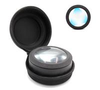Loupe de lecture x5 FISHTEC rétroéclairée 3 LED automatique compacte avec housse pour journaux notices