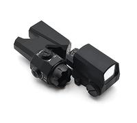 Loupe de Lunette de visée Tactique à Double Vue améliorée Optique 6X et viseur holographique à Point Rouge L-C-O avec marquages complets