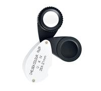 Loupe De Poche 35X Pour Bijoux Pliante Lentille Optique Outil De Vérification Des Diamants Bijoutier Avec Bandeau Lumineux Lire Des Lunettes Personnes Âgées Les