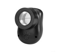 Loupe de poche 40x avec lumière LED brillante - Éclairage blanc et violet pour une inspection détaillée des timbres, bijoux, pièces de monnaie et petits