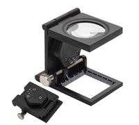Loupe de poche pliable 10X avec éclairage, petite loupe pliante