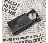 Loupe de poche pliable à LED avec lumière LED pour bijoux, montres, tirer la loupe pour la position du poing