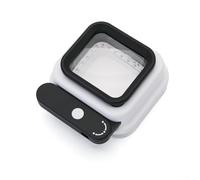 Loupe de poche pliable avec éclairage LED, zoom 10x/15x/20x, poignée rotative à 180°, échelle détachable de 0,5 mm, pour inspection, réparation et broderie