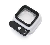 Loupe de poche pliable avec lumière LED, grossissement 10x/15x/20x, poignée rotative, échelle détachable 0,5 mm pour inspections, réparation, broderie