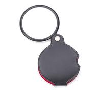 Loupe de poche pliable en verre avec étui de protection rotatif en cuir pour la lecture de bijoux scientifiques