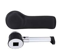 Loupe de Poche Portable 10X à LED Mini avec échelle, loupe éclairée par 3 LED puissantes pour l’Inspection des Bijoux, la Lecture et Les Loisirs, Cadre en Alliage d’Aluminium