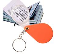 Loupe De Poche Pratique - Loupe Pliable Portable Avec Porte-clés | Loupe Portable Orange Pour Personnes âgées, Petite Loupe Tasc