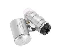 Loupe de Portée 60X Loupe avec Lumière LED Assistance Experte la Loupe Professionnelle Minérale Géologie Bijoux Lentille Ket ER Loupe avec Lumière Aller