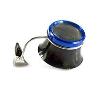 Loupe de réparation 10X rouge/bleu à clipser pour montre