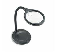 Loupe De Table - Carson - Lm-30eu - Grossissement 2x Et 5x - Éclairage Led - Col De Cygne Réglable