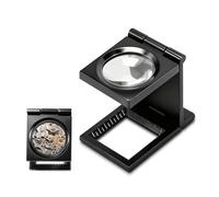 Loupe de Table Compte-Fils, Compte Fil grossissement de 10x, Lentille 28mm avec Échelle Millimétrique, Alliage de Zinc, Loupe de Lecture pour Travail Bureau Maison réparation Hobby Artisanat journaux